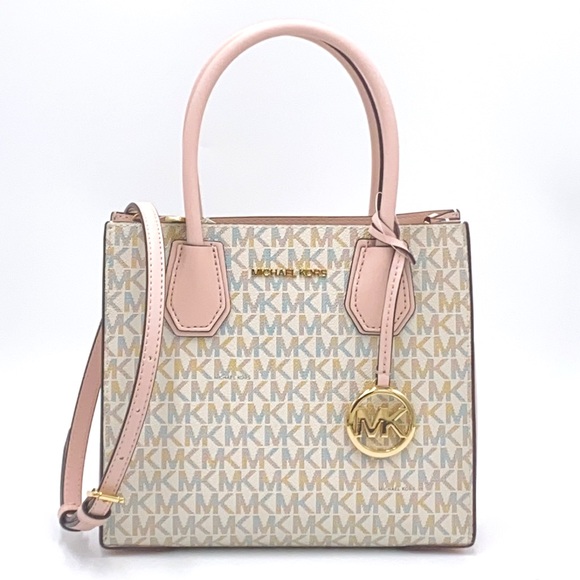 MICHAEL KORS MERCER MEDIUM MESSENGER POWDER BLUSH - Picture 3 of 16